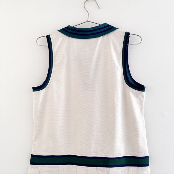 Prince White and Green Mini Dress - Picture 8 of 9